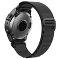 Miniatyrbild 1 av 4: Klockarmband 26 mm Justerbart Nylon Svart