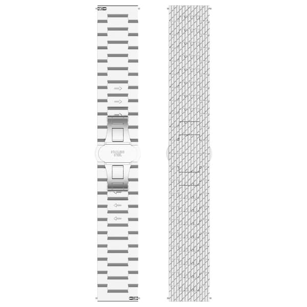 Klockarmband 22 mm Rostfritt Stål Silver