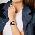 Miniatyrbild 5 av 5: Galaxy Watch FE 40 mm Armband Metall Bling Svart