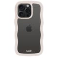 Miniatyrbild 2 av 4: holdit iPhone 14 Pro Max Skal Wavy Light Beige Transparent