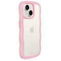 Miniatyrbild 3 av 4: holdit iPhone 15/14/13 Skal Wavy Pink Transparent