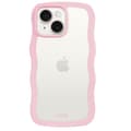 Miniatyrbild 1 av 4: holdit iPhone 15/14/13 Skal Wavy Pink Transparent