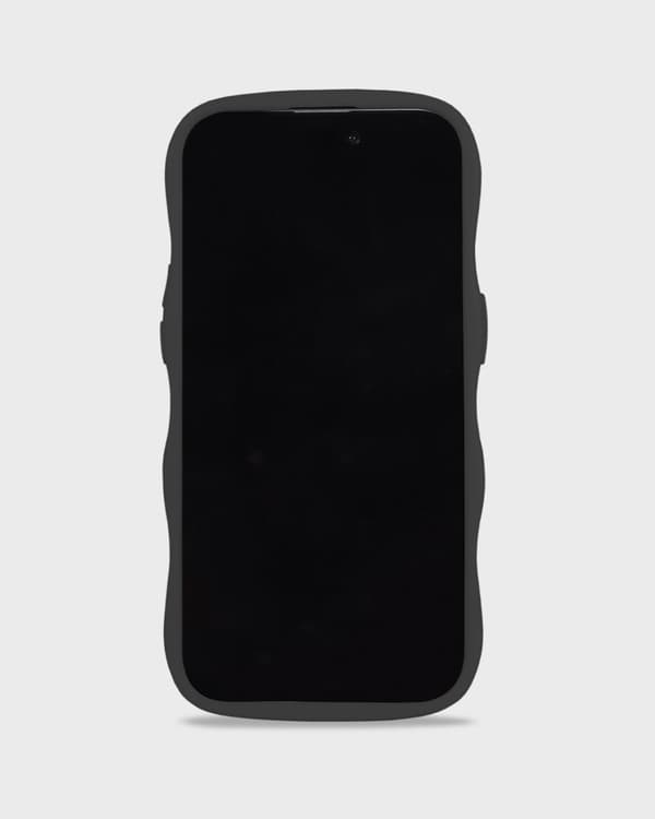 holdit iPhone 15 Pro Max Skal Wavy Black Mirror