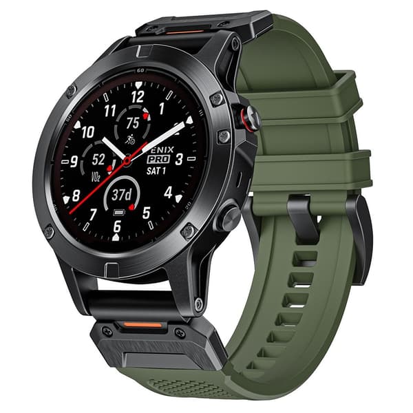 Fenix 5/5X/6X/7X 26 mm Klockarmband Robust Grön