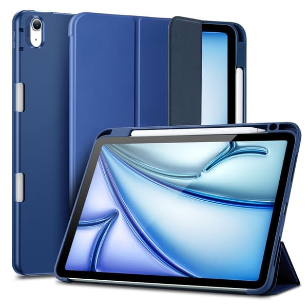 ESR iPad Air 2025-2020 Fodral Rebound Pencil Blue