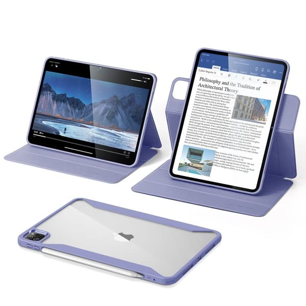 ESR iPad Pro 13 2024 Fodral 2in1 Magnet Rebound Hybrid Lavender