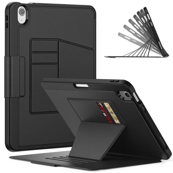 iPad Air 11 2025 / 2024 Fodral Läder Kickstand Korthållare