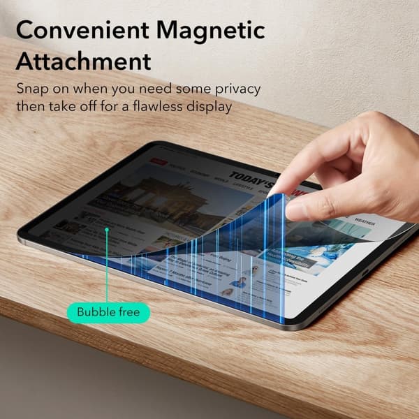 ESR iPad Pro 11 2024 Skärmskydd Avtagbart Magnetisk Privacy