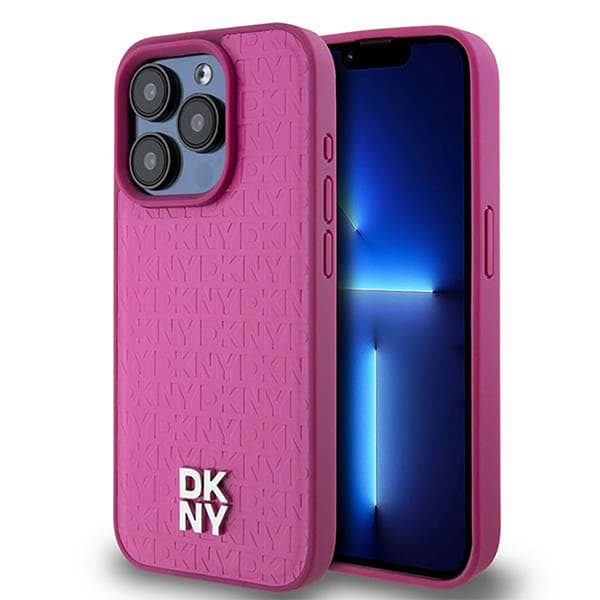 Dkny Dkhmp15lpshrpsp Iphone 15 Pro 6.1 Leather Monogram Pattern Puhelinkotelo