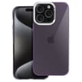 Miniatyrbild 1 av 4: Fodral till iPhone 16 Pro Soft Design Rökt Kamera Contour Metallic Lila