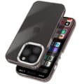 Miniatyrbild 2 av 4: Skal till iPhone 16 Pro Max - AVIZAR - Mjuk - Rökt - Svart Metallic Contour