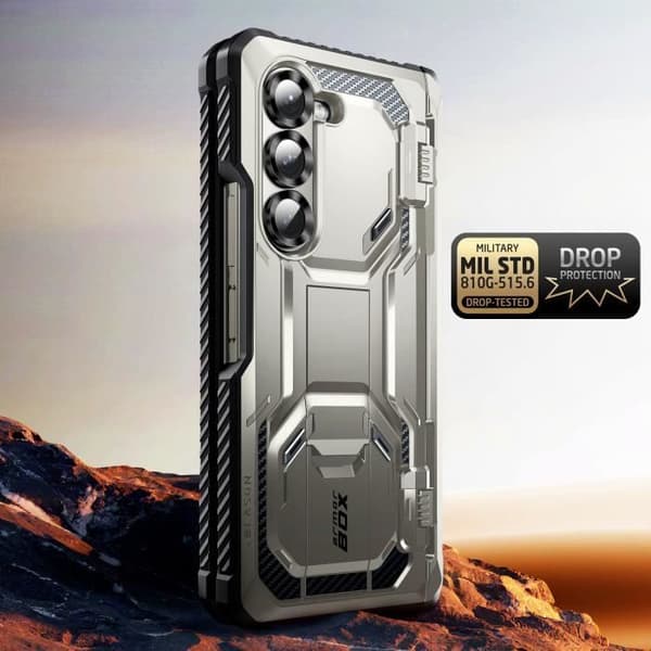 Carbon Case för Samsung Z Fold 6 Full Protection Stötsäker I-Blason Grey