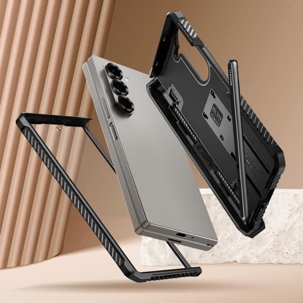 Carbon Case för Samsung Z Fold 6 Full Protection Stötsäker I-Blason Grey