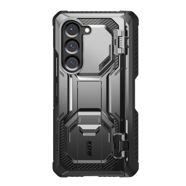Carbon Case för Samsung Z Fold 6 Full Protection Stötsäker I-Blason Black
