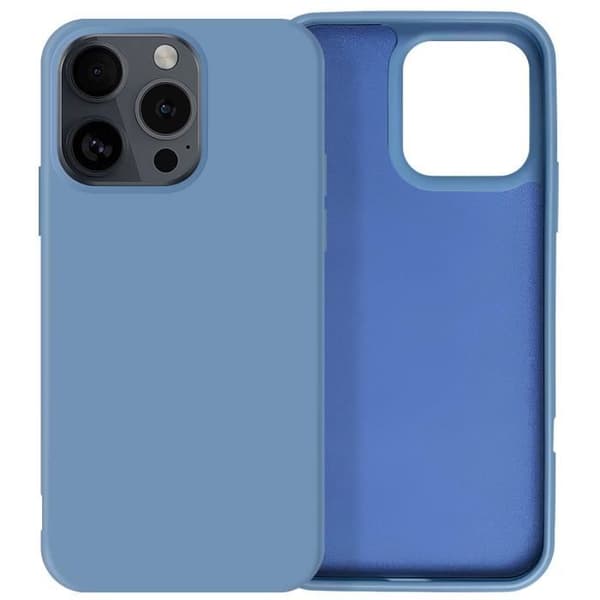 Skal till iPhone 16 Pro - AVIZAR - Halvstyv Soft-touch - Blå - Stötsäker och repskydd