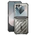 Miniatyrbild 2 av 4: Helkroppsfodral för Samsung Galaxy Z Flip 6 Stötsäkert Kickstand Support Supcase Grå