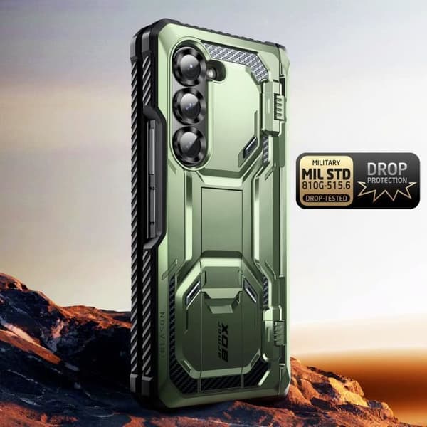 Carbon Case för Samsung Z Fold 6 Full Protection Shockproof I-Blason Dark Green