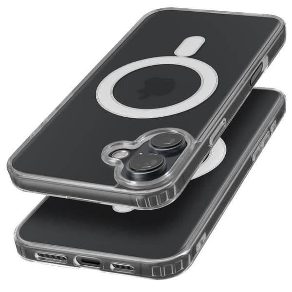 MagSafe Fodral för iPhone 16 Plus Polycarbonate Contour Silikon Transparent