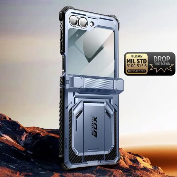 Carbon Case för Samsung Z Flip 6 Full Protection Stötsäker I-Blason Pale Green