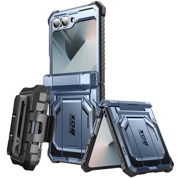 Carbon Case för Samsung Z Flip 6 Full Protection Stötsäker I-Blason Pale Green
