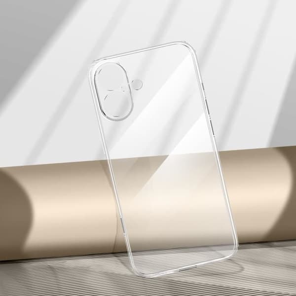 Fodral till iPhone 16 - AVIZAR - Genomskinlig - Tjocklek 1,5 mm - Skyddad kamera