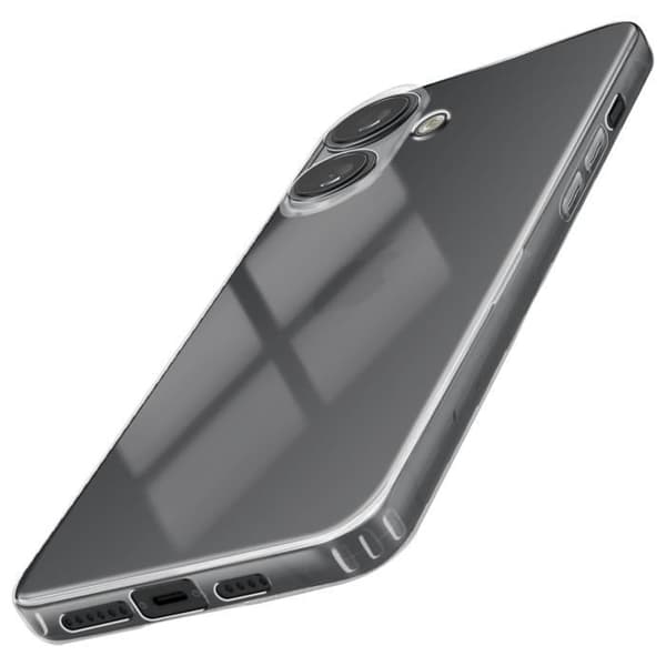 Fodral till iPhone 16 - AVIZAR - Genomskinlig - Tjocklek 1,5 mm - Skyddad kamera