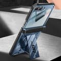 Miniatyrbild 3 av 4: Helkroppsfodral för Samsung Galaxy Z Flip 6 Stötsäkert Kickstand Support Supcase Pale Blue