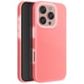 Miniatyrbild 1 av 4: Fodral till iPhone 16 Pro Max Silikon Mjuk Insida Raised Edge Powder Pink