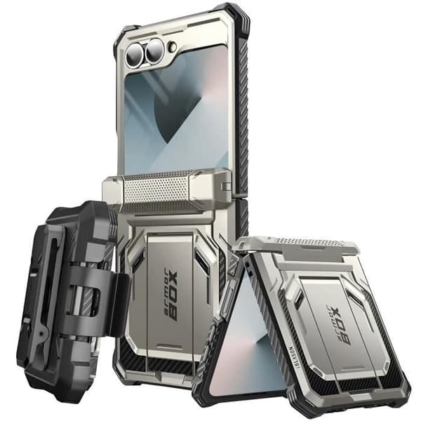 Kolfodral till Samsung Z Flip 6 - I-BLASON - Fullständigt skydd - Stötsäker - Grå