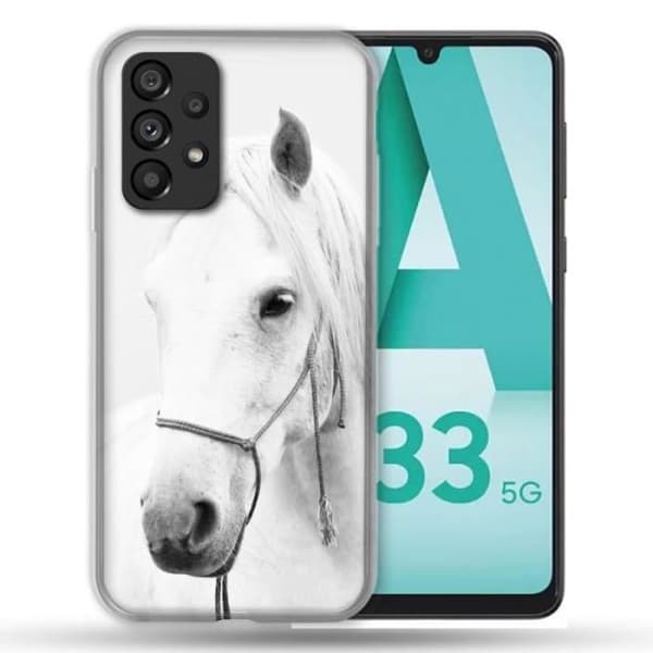 Fodral till Samsung Galaxy A33 5G Animal Horse Crystal en storlek