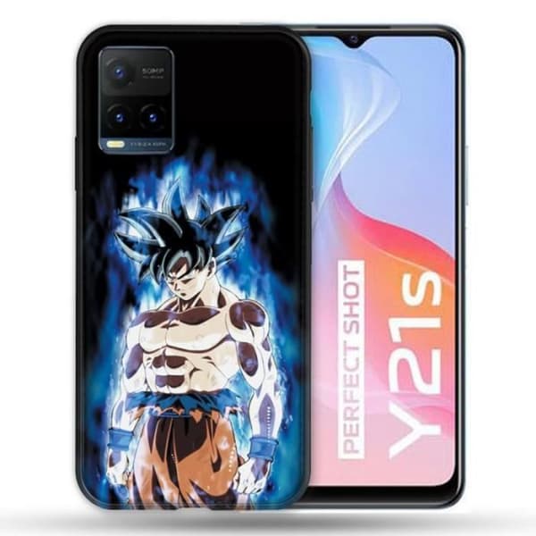 Fodral till Vivo Y21 / Y21S / Y33S Manga Dragon Ball Goku Svart en storlek