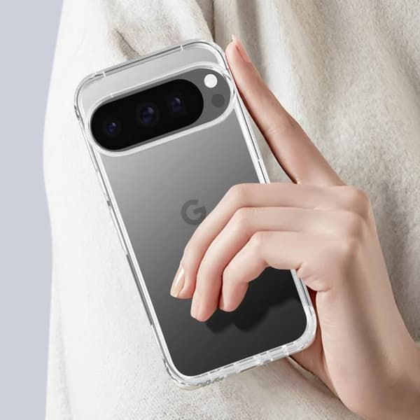 Fodral till Google Pixel 9 Pro XL Förstärkt, stötsäkert anti-fall 3m Force Fodral Transparent