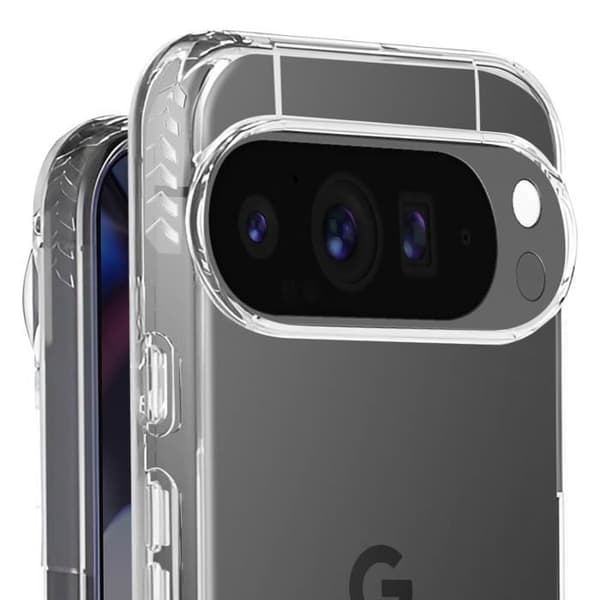 Fodral till Google Pixel 9 Pro XL Förstärkt, stötsäkert anti-fall 3m Force Fodral Transparent