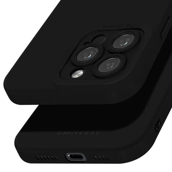 Skal till iPhone 16 Pro Max Silikon Matt Soft Touch Camera Protected Roar Black