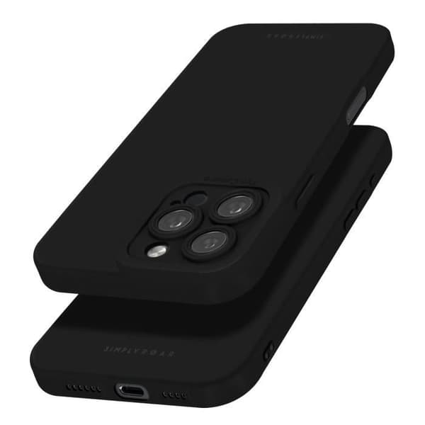 Skal till iPhone 16 Pro Max Silikon Matt Soft Touch Camera Protected Roar Black