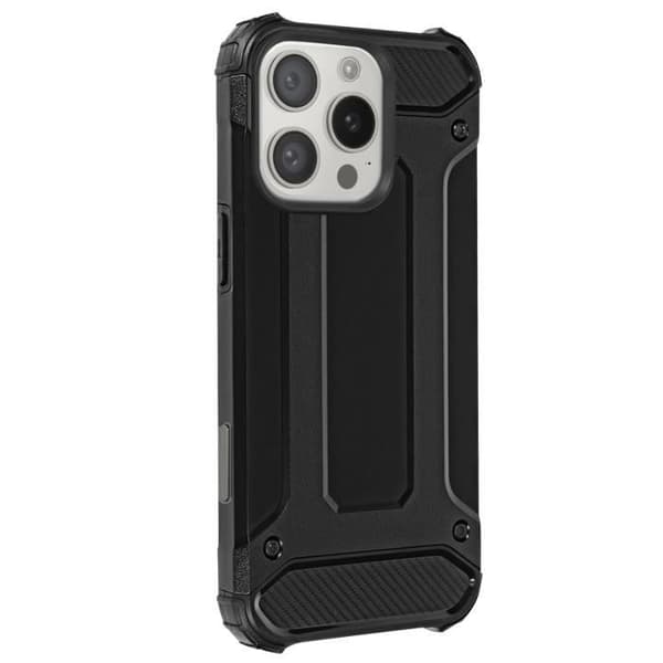 Skal till iPhone 16 Pro Max Hybrid Förstärkta hörn Anti-fall 1,8m Svart
