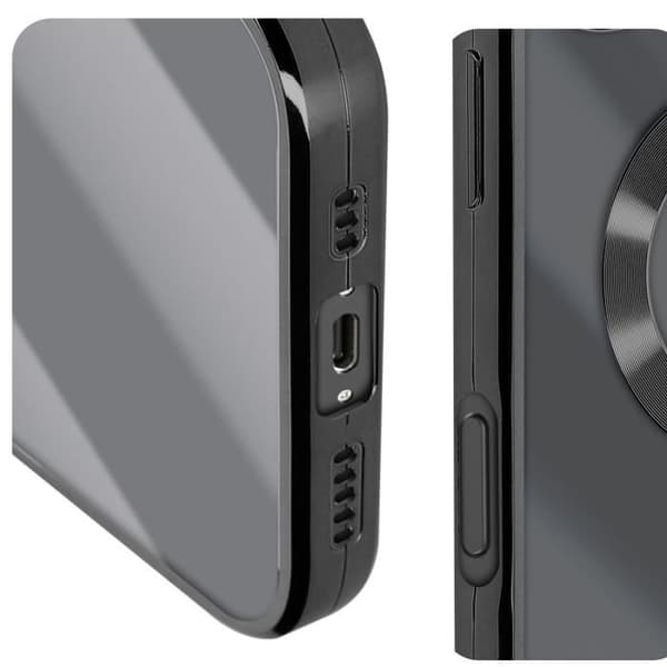 Glam Series Fodral för iPhone 16 Plus Stötsäker Svart - AVIZAR - Halvstyvt - Syntetiskt - Blandat
