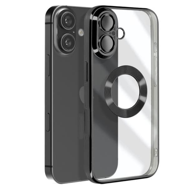 Glam Series Fodral för iPhone 16 Plus Stötsäker Svart - AVIZAR - Halvstyvt - Syntetiskt - Blandat