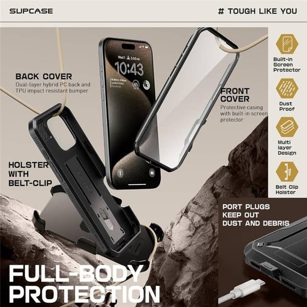 SUPCASE UB Pro skal Apple iPhone 16 Pro