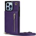 Miniatyrbilde 1 av 6: Zipper halskjede deksel Apple iPhone 16 Pro - Lilla