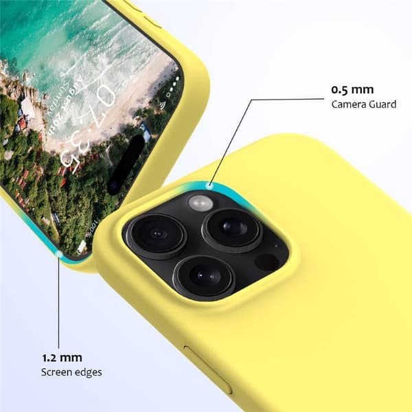 Liquid silikone cover Apple iPhone 16 Pro - Canary Yellow