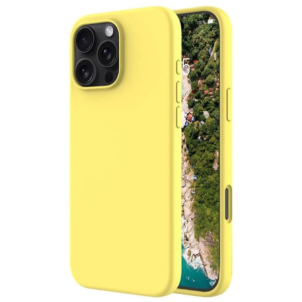 Liquid silikone cover Apple iPhone 16 Pro - Canary Yellow
