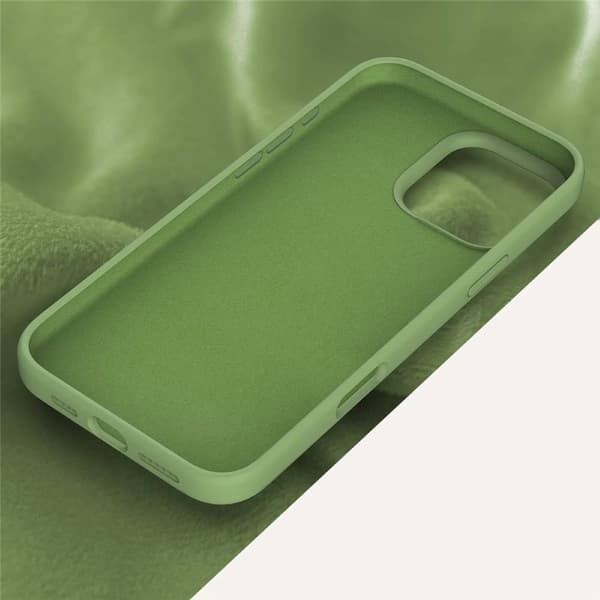 Liquid silikon deksel Apple iPhone 16 Pro - Matcha Green