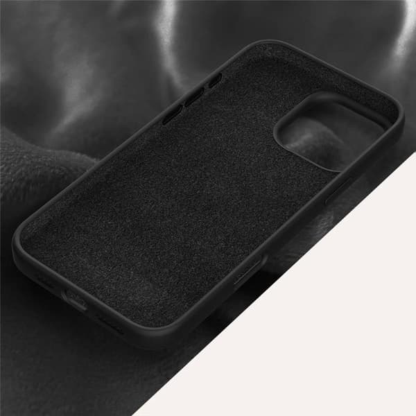 Liquid silikon deksel Apple iPhone 16 Pro - Onyx Black