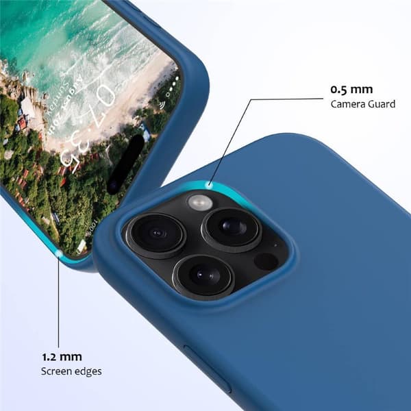 Liquid silikon skal Apple iPhone 16 Pro - Cobolt Blue