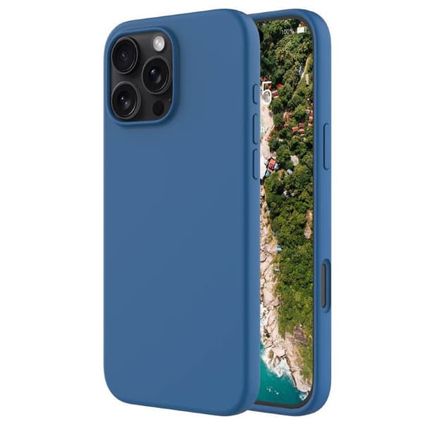 Liquid silikon skal Apple iPhone 16 Pro - Cobolt Blue