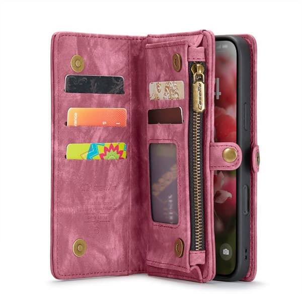CaseMe mobilcover 008 8-kort Apple iPhone 16 Pro - Rød