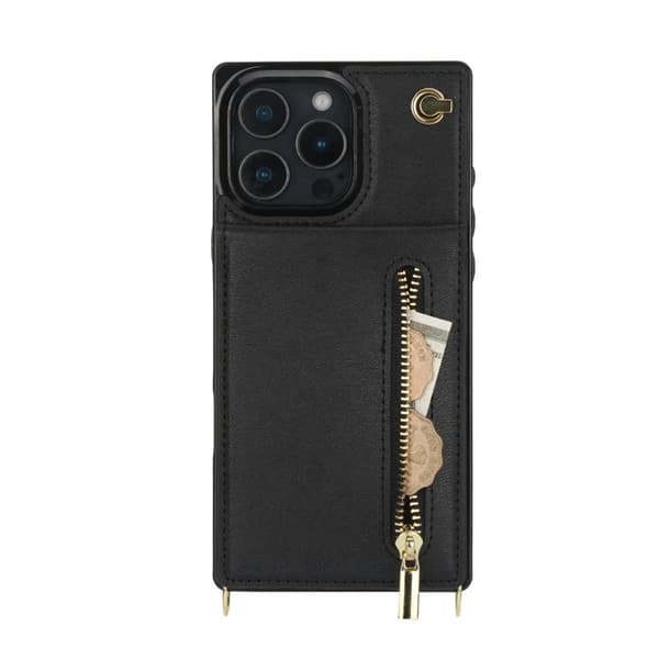 Zipper halskjede deksel Apple iPhone 16 Pro Max - Svart