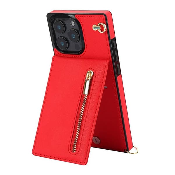 Zipper halskjede deksel Apple iPhone 16 Pro Max - Rød