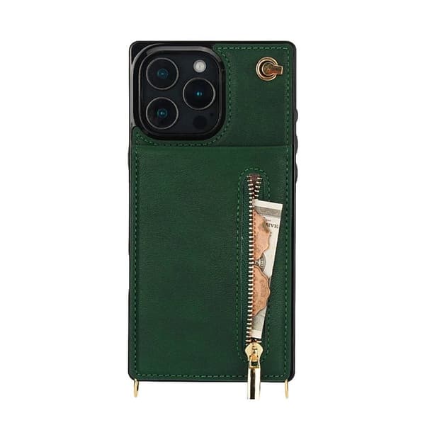 Zipper kaulakorukuori Apple iPhone 16 Pro Max - Vihreä